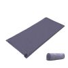 Warm Fleece Travel And Camping Sheet Sleeping Bag Sleep Sack (Dark gray)